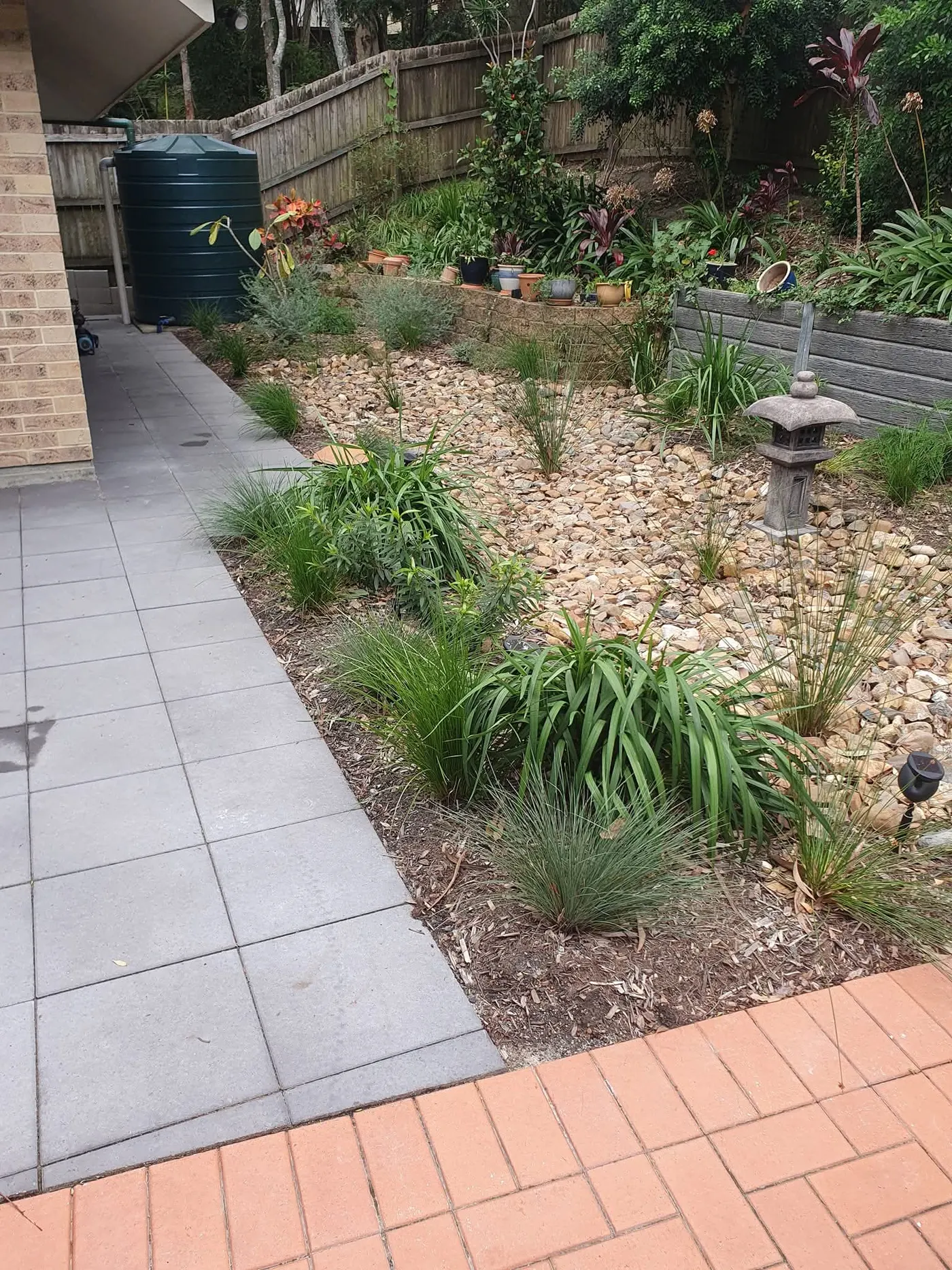 Paving and garden integration