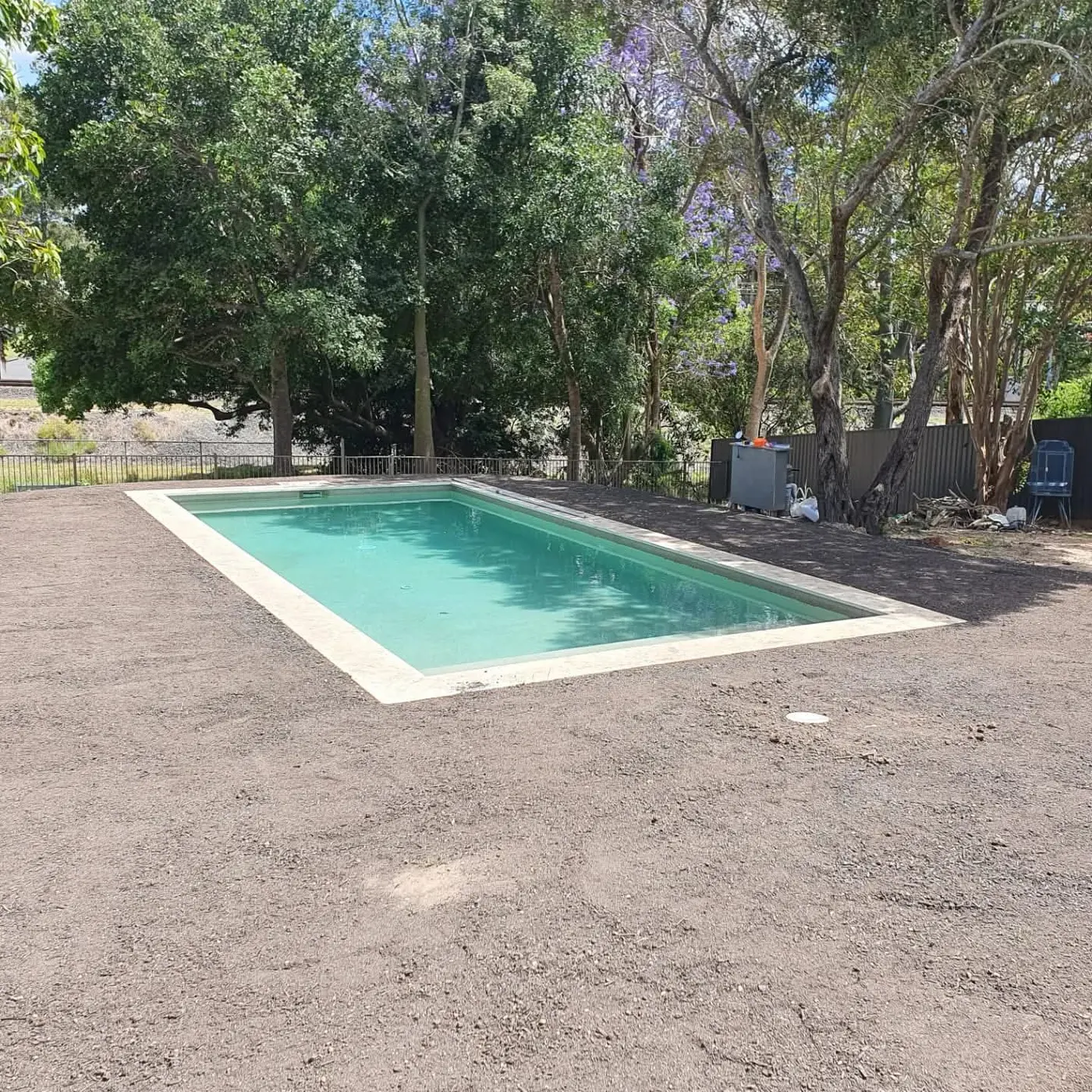 Yard before turf and tidy-up